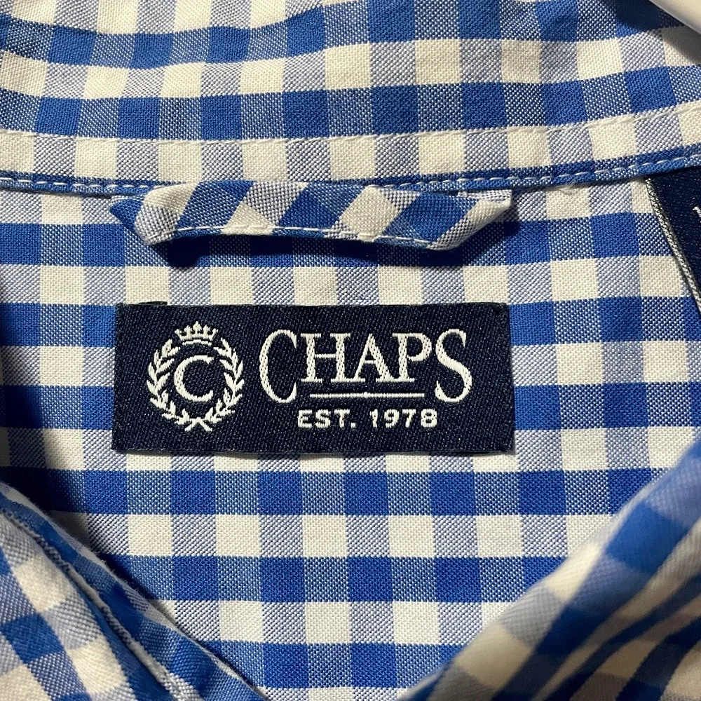 Chaps Long Sleeve Button Up Shirt Size XL - Picture 2 of 3